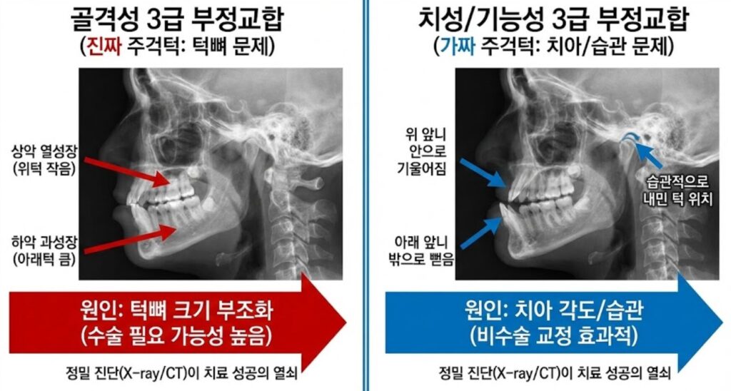 주걱턱(3급 부정교합) 비수술·비발치 교정의 정석: 원인부터 전 연령별 맞춤 치료까지 완벽 가이드 3 image
