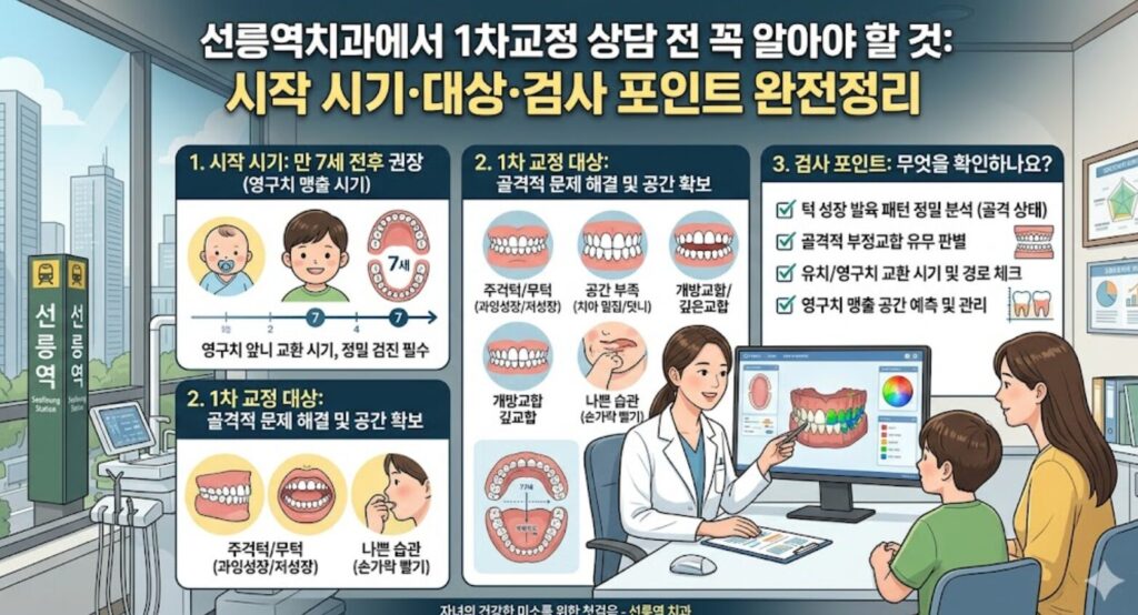 선릉역치과에서 1차교정 상담 전 꼭 알아야 할 것: 시작 시기·대상·검사 포인트 완전정리 2 image 4